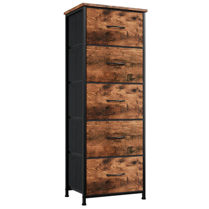 Somdot Kommode mit 5 Stoffschubladen – Schlafzimmer & Wohnzimmer