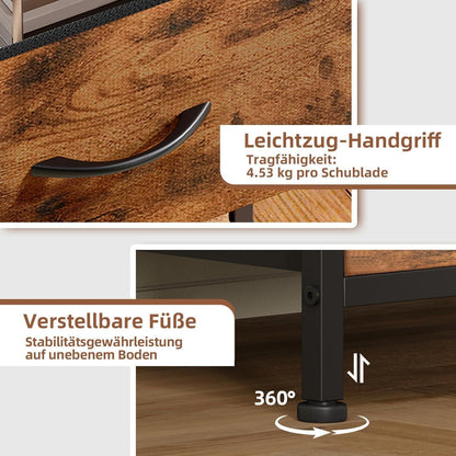 Somdot Kommode mit 5 Stoffschubladen – Schlafzimmer & Wohnzimmer