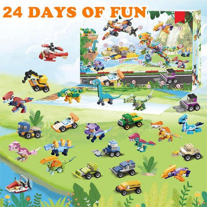 OBEST Adventskalender Kinder Dinosaurier Modell 24 Std Countdown