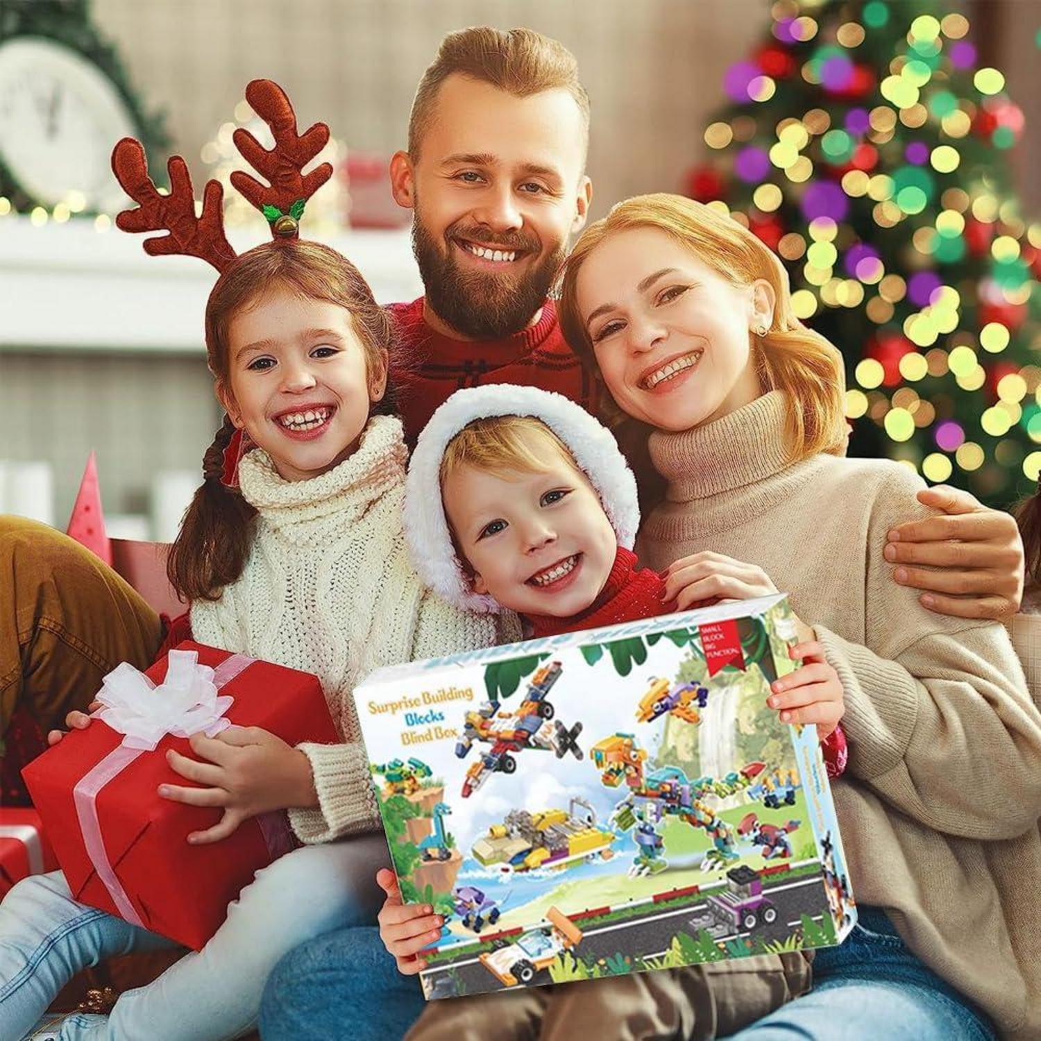 OBEST Adventskalender Kinder Dinosaurier Weihnachtsspielzeug 24h Countdown