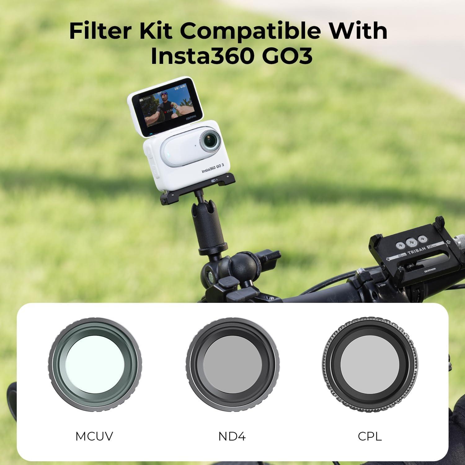 K&F Concept GO 3 Filterset UV CPL ND4 für Insta360 GO 3