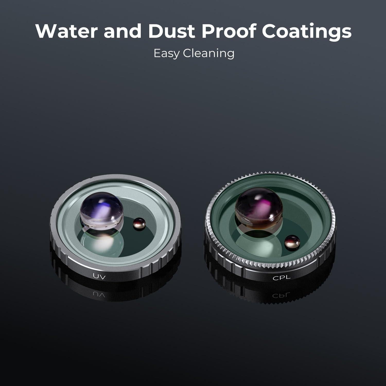 K&F Concept GO 3 Filter Set ND4 UV CPL Insta360 GO