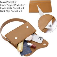 Telena Damen Schultertasche Klein Crossbody Bag PU Leder