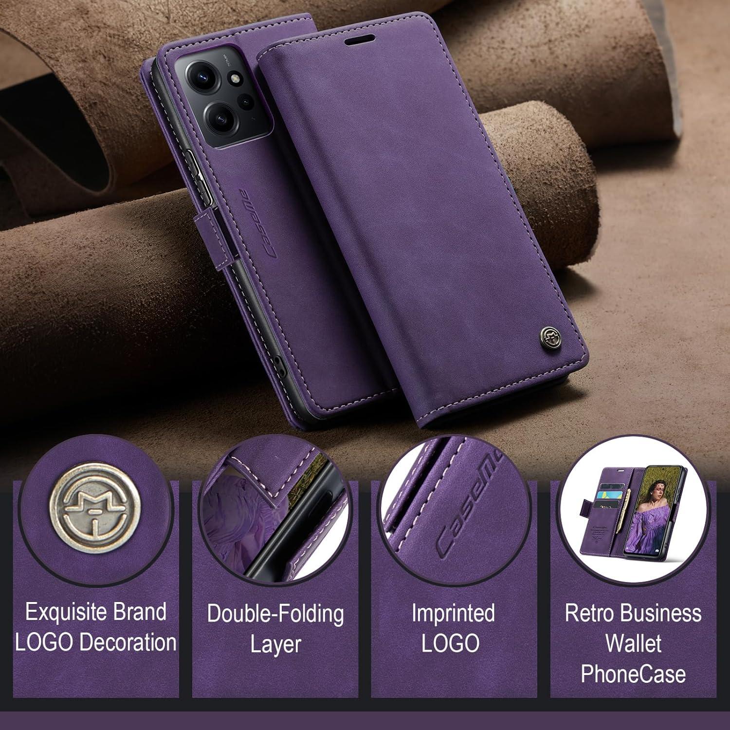Handyhülle Xiaomi Redmi Note 12 4G Leder RFID Schutzhülle