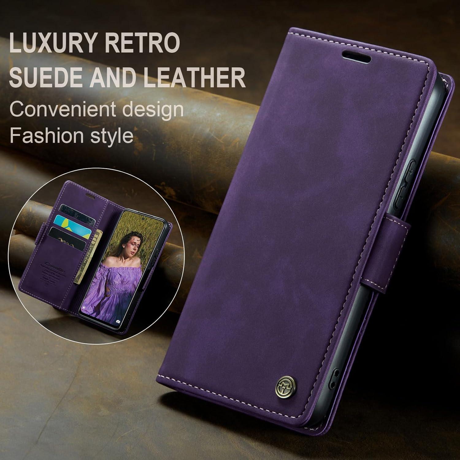 Handyhülle Xiaomi Redmi Note 12 4G Leder RFID Schutz Tasche Flip Case