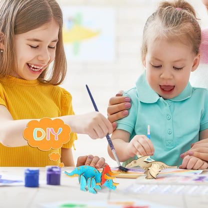 Dinosaurier Holz Bastelset für Kinder 24-teilig DIY Drachen Geburtstag