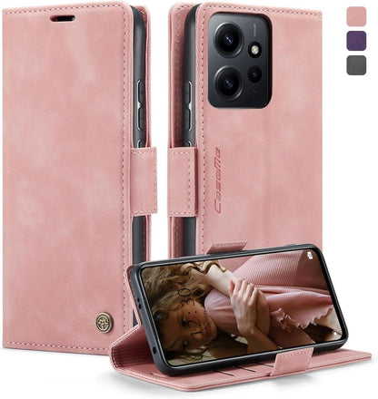 KZB Xiaomi Redmi Note 12 4G Handyhülle Leder Flip Case RFID