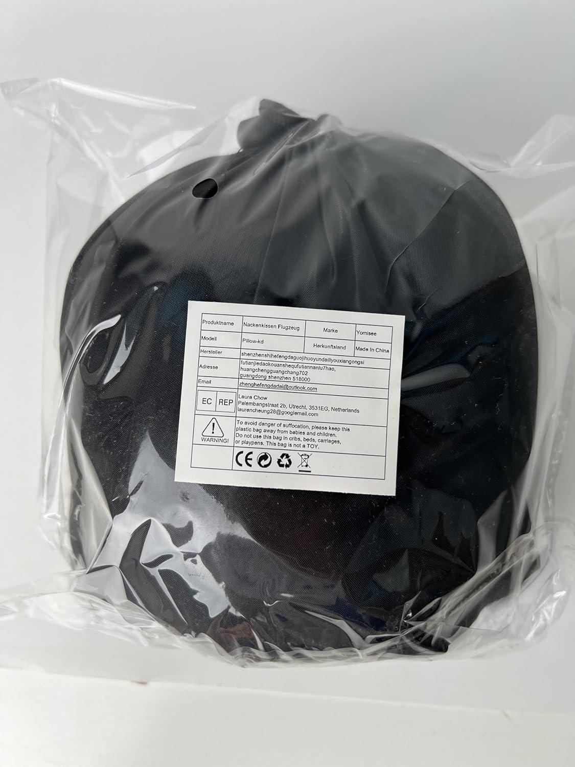 Nackenkissen Memory Foam mit waschbarem Bezug für Reisen & Zuhause