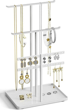 4-Ebenen Schmuck Organizer für Halskette, Armband, Ohrringe