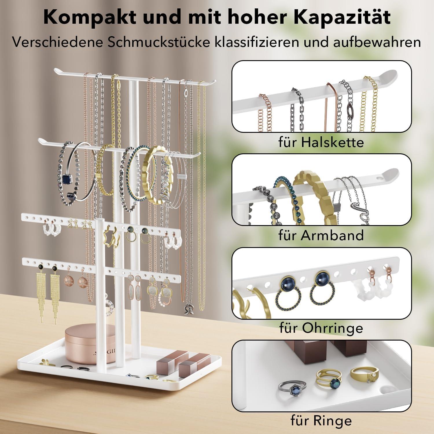 Schmuck Organizer Schmuckständer 32cm 4 Ebenen