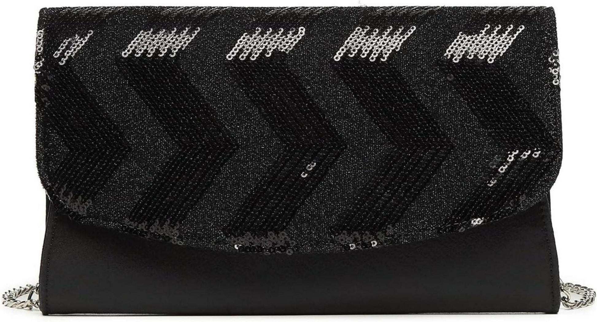 Clutch Damen Kettentasche Brieftasche Umhängetasche Party Pailletten