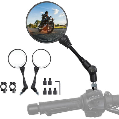 KEMIMOTO E-Geprüfter Universal Motorrad Rückspiegel 8mm 10mm