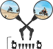 Motorradspiegel E-Geprüft Universal Rückspiegel Halterung 8mm 10mm