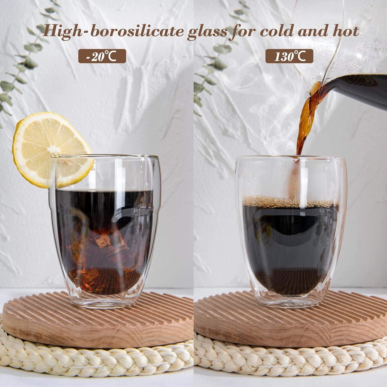 6er Set Latte Macchiato Gläser Doppelwandig 350ml