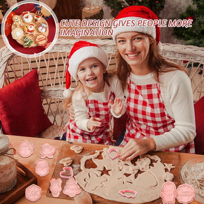 Ausstechförmchen Weihnachten 24 Stück Plätzchenausstecher Cookie Set