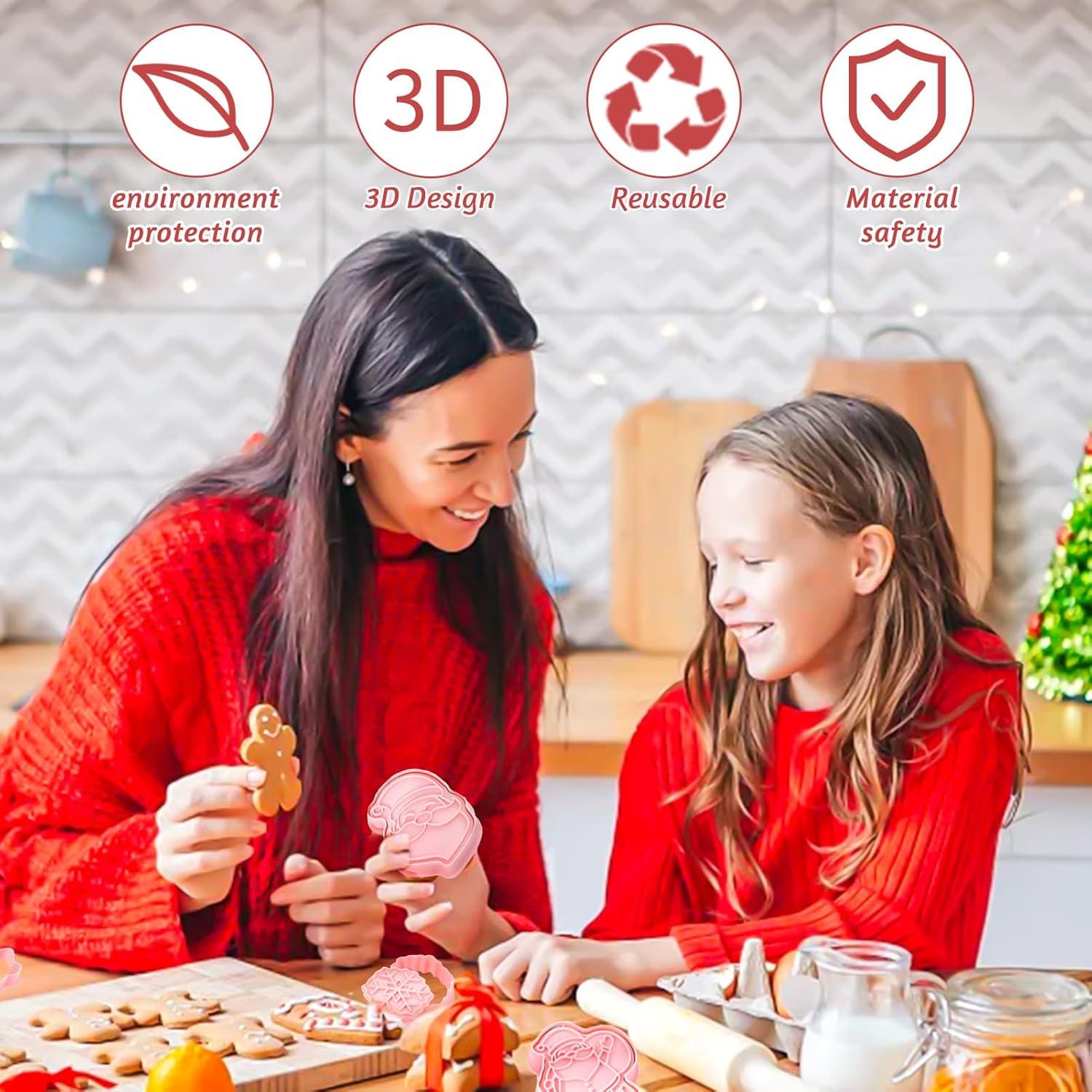 24er Set Weihnachtsausstecher Plätzchen Backformen Ausstechformen
