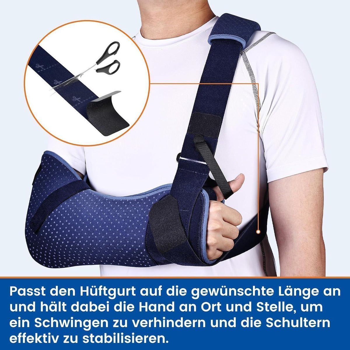Armschlinge Schulterstütze links M (73-104cm) – Komfort & Stabilität