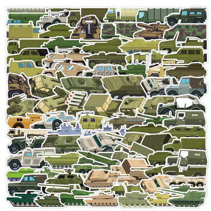 Militärische Aufkleber Set – 100 Taktische Sticker für Auto & Laptop