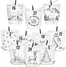 Adventskalender Weihnachtstüten zum Selber Basteln