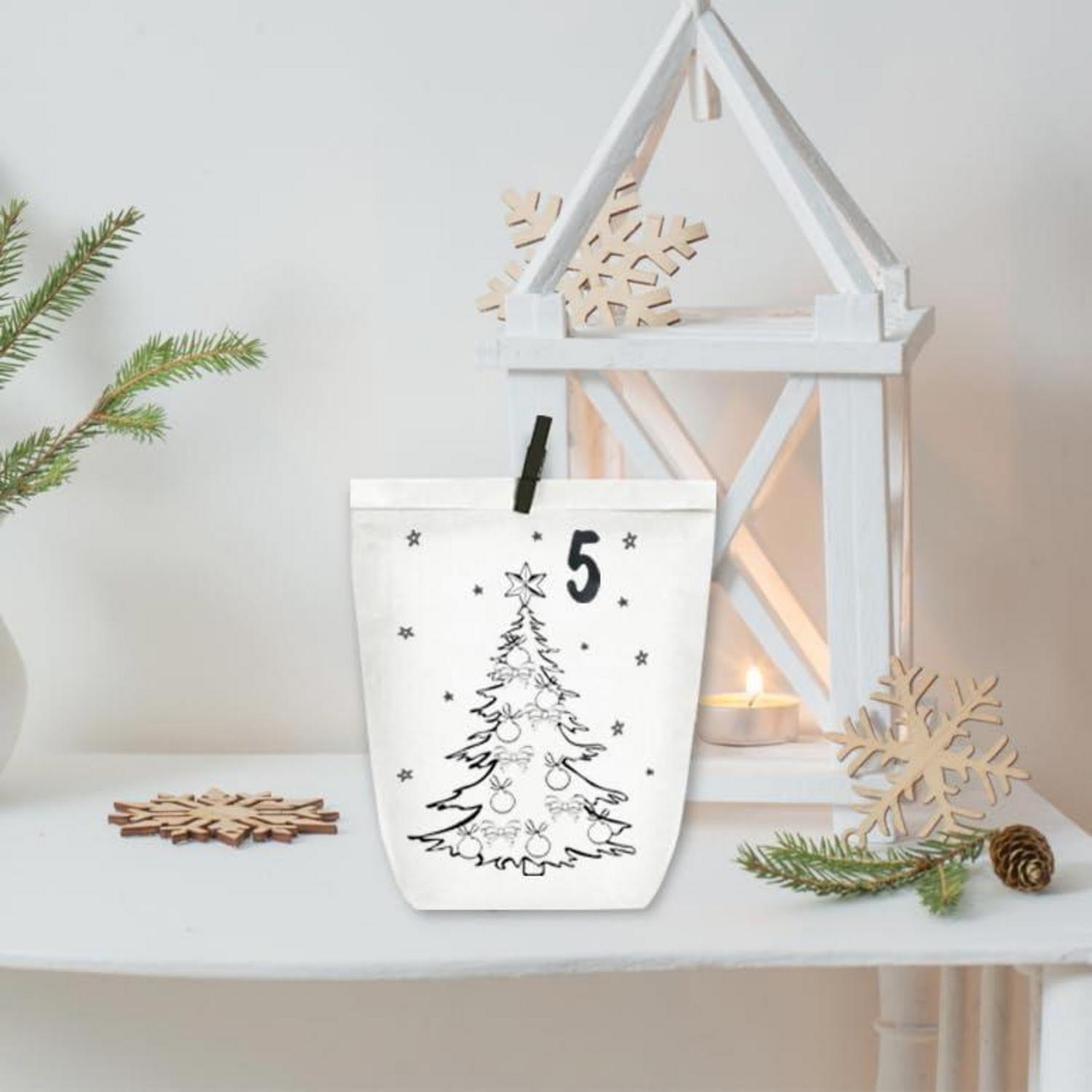 Adventskalender Weihnachtstüten zum Selber Basteln