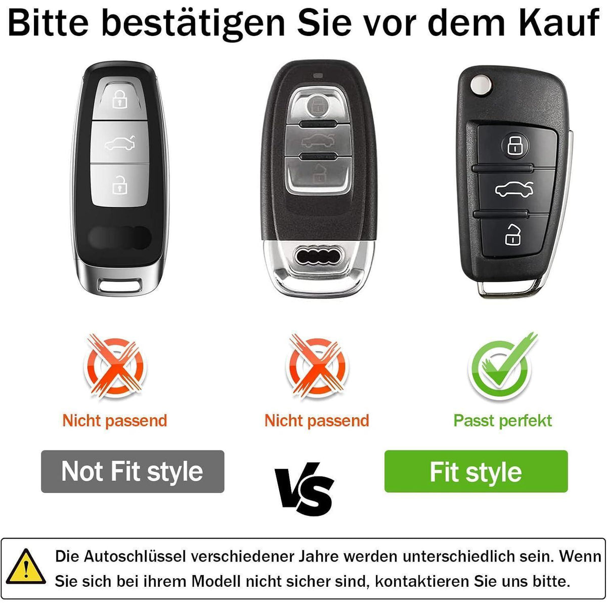 Silikon Schlüsselhülle für Audi A1 A3 A4 A6 Q3 Q5 Q7