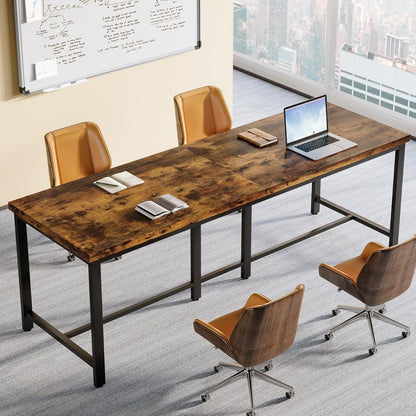Doppelschreibtisch 200cm – Industrie-Design für Homeoffice & Arbeitszimmer