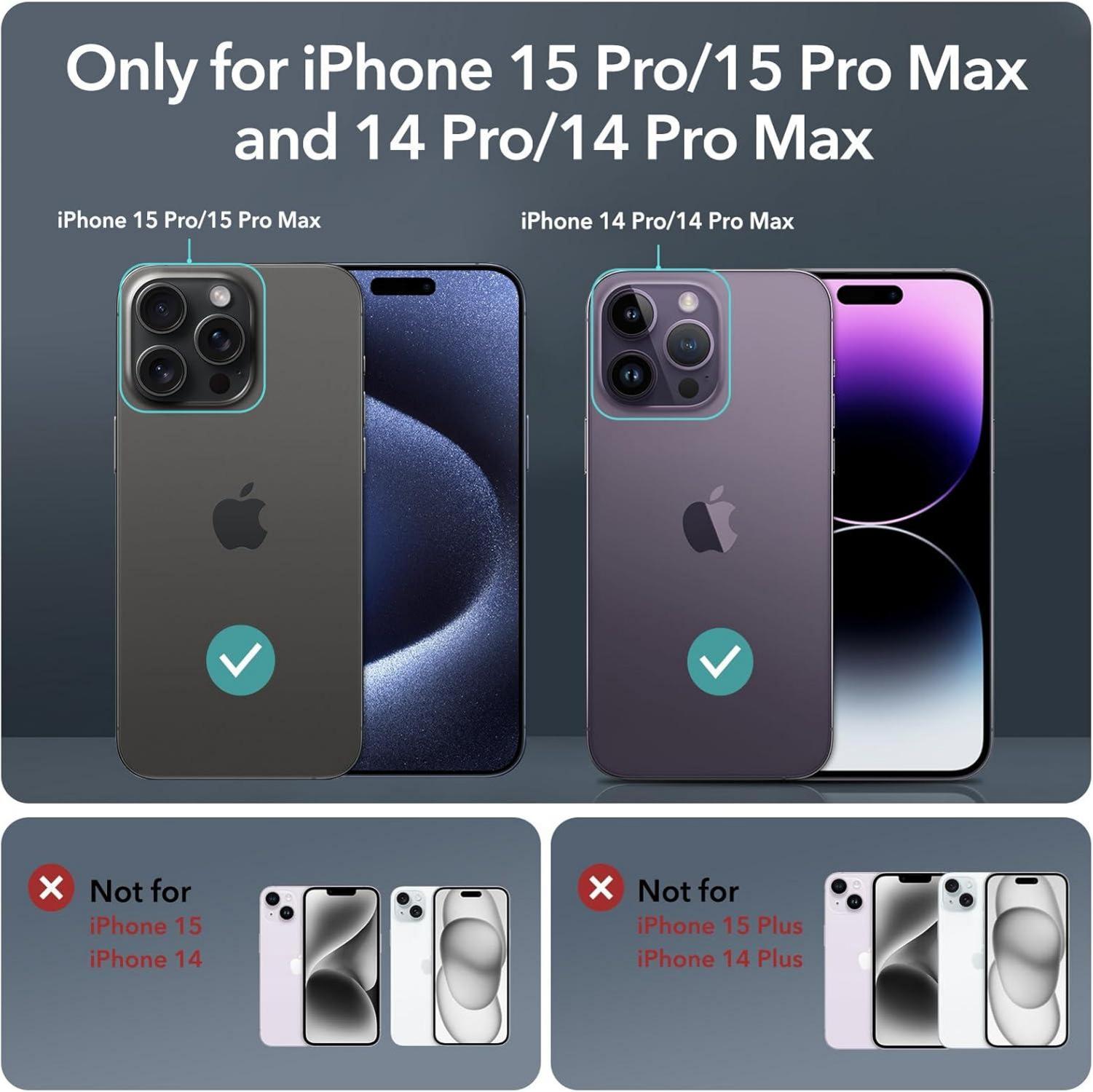 iPhone 15 Pro Max Kamera Schutzfolien 2er Pack dunkelblau