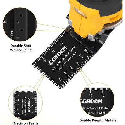 Multitool Sägeblätter Set 26 tlg Kohlenstoffstahl Edelstahl