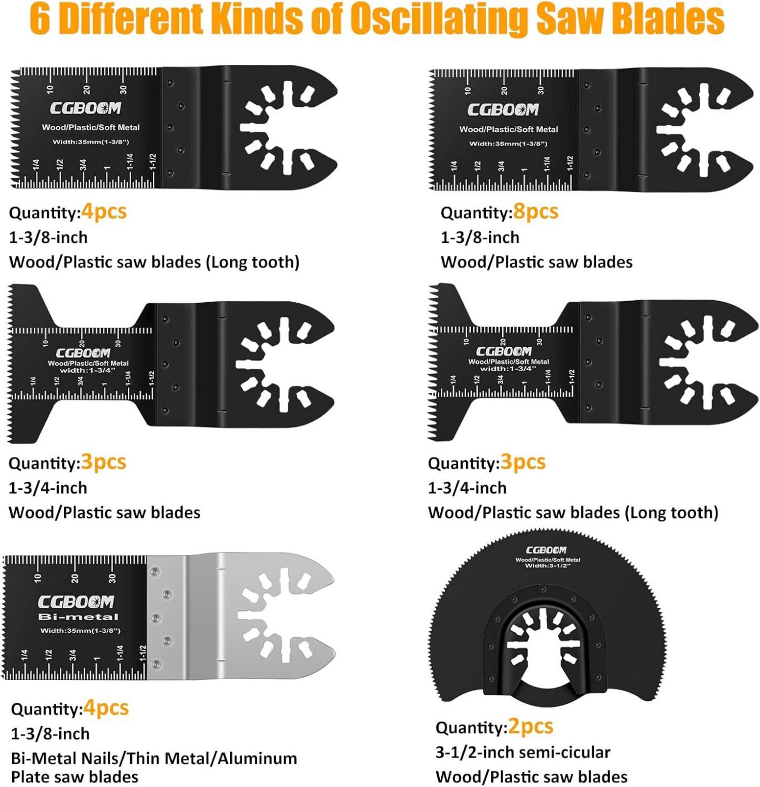 Multitool Sägeblätter 26 tlg Kohlenstoffstahl Edelstahl Zubehör Fein Multimaster Bosch Dewalt