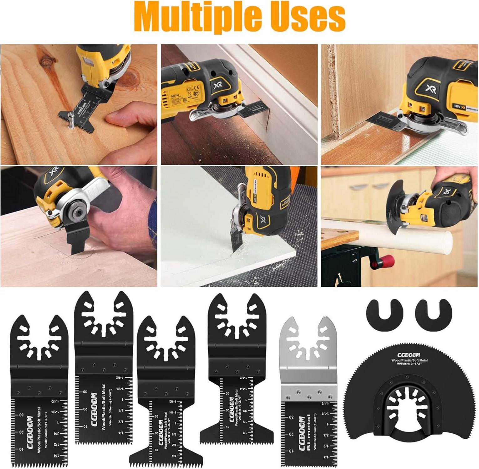 Multitool Sägeblätter 26 tlg Kohlenstoffstahl Edelstahl Oszillierendes