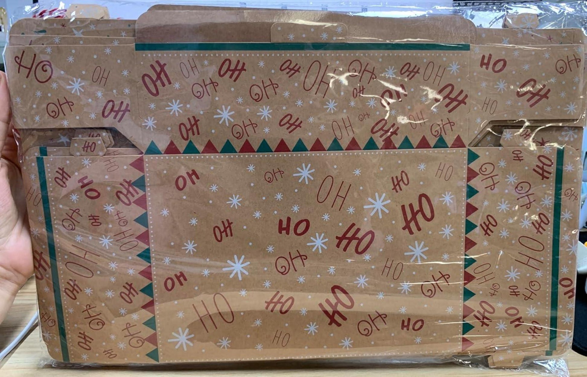 15 Stück Weihnachts Kekskästen Geschenkboxen Transparentes Fenster