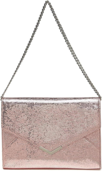 Elegante Glitzer Clutch Abendtasche mit Kette für Hochzeit & Party