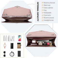 Elegante Glitzer Clutch Abendtasche mit Kette für Hochzeit & Party