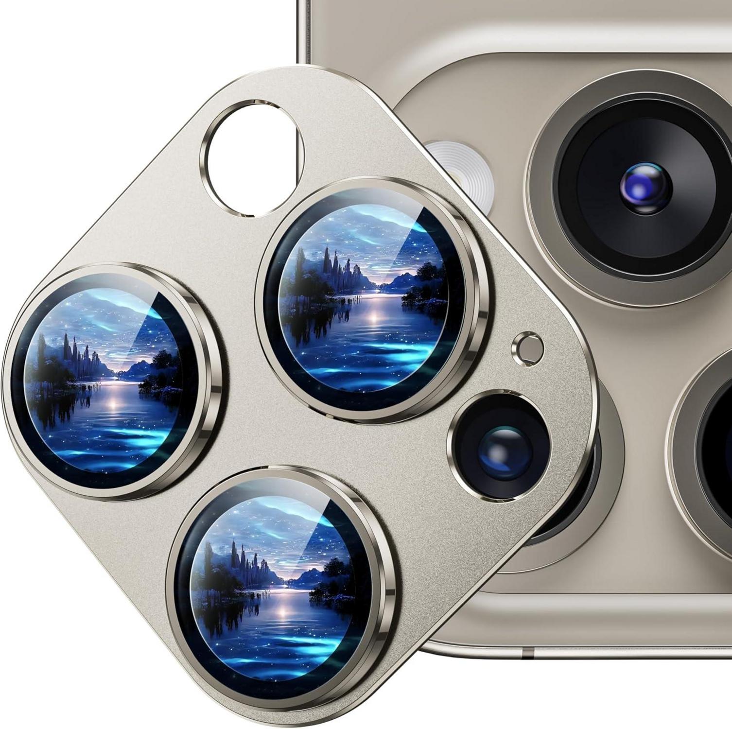 WSKEN Matte Kameraschutz iPhone 15 Pro Max/15 Pro - 9H