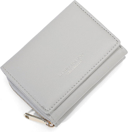 Geldbeutel Damen Klein PU Leder mit Münzfach und Kartenfächern