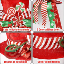 Weihnachtsbaum Spitze Hut 30CM Roter Winter Dekor Ornamente