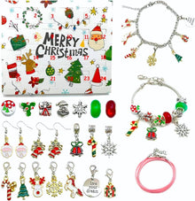 Weihnachts Countdown Kalender mit Armbändern & Anhängern fur Jungs und