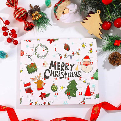 Weihnachts Countdown Kalender Armband Set 24 Tage Adventskalender mit Anhängern
