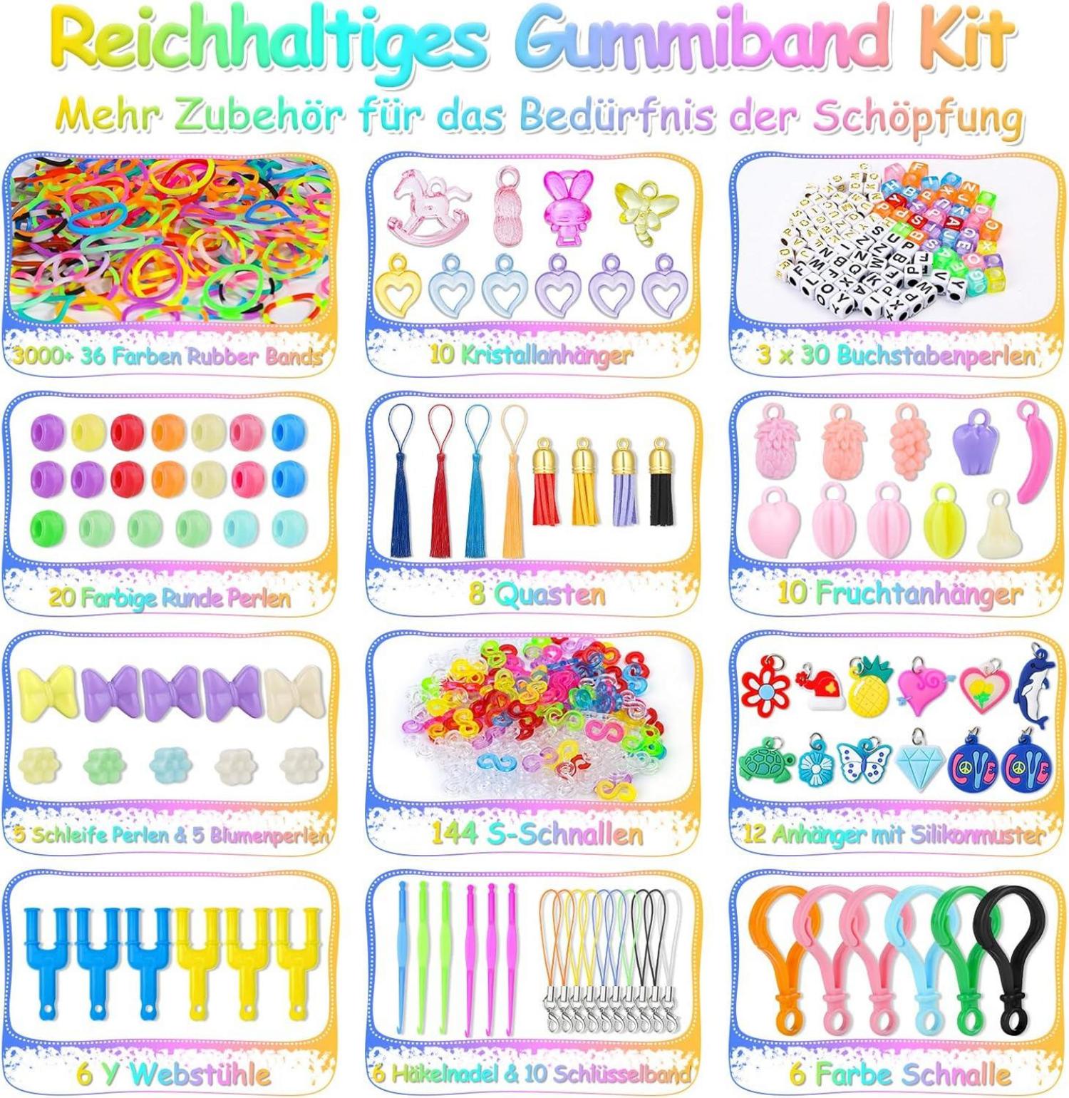 Loom Gummibänder Set Webstuhl Bastelset Geschenk Kinder