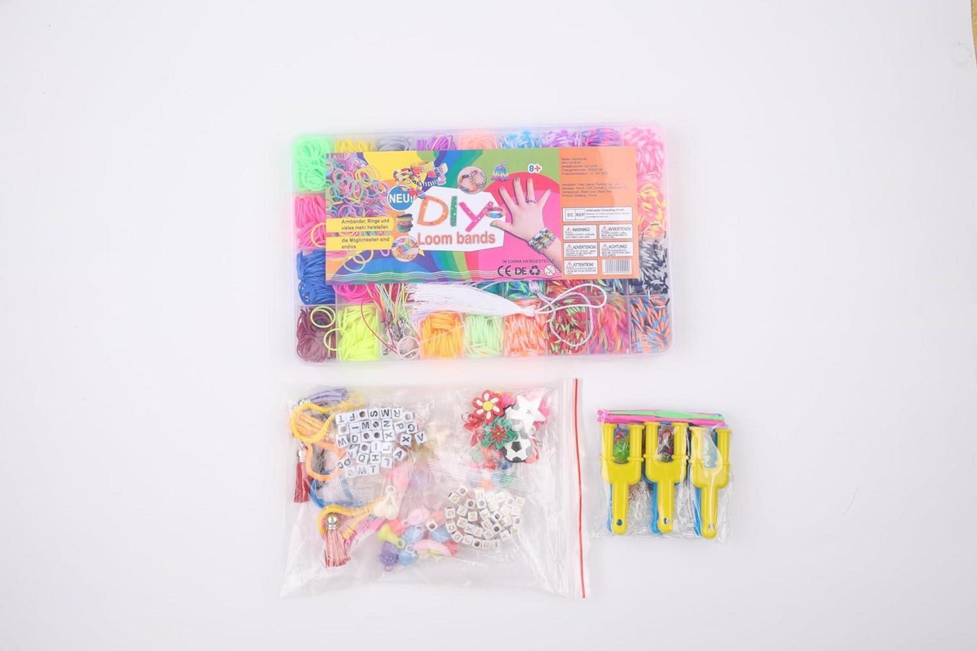 Loom Bänder Set 3300+ 36 Farben Gummi Bands Accessoires Geburtstag Weihnachten Kinder