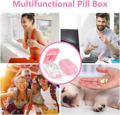 Tabletten teilen Aufbewahrungsfach Pillenschneider sicherer Schnitt