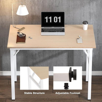 Klapptisch 80x40 cm Metallrahmen Kompakt Schreibtisch Bürotisch