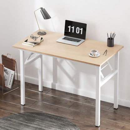 Klapptisch 80x40 cm Metallrahmen Kompakt Schreibtisch Bürotisch