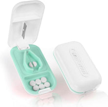 Tablettenteiler mit Aufbewahrungsfach für kleine und große Tabletten