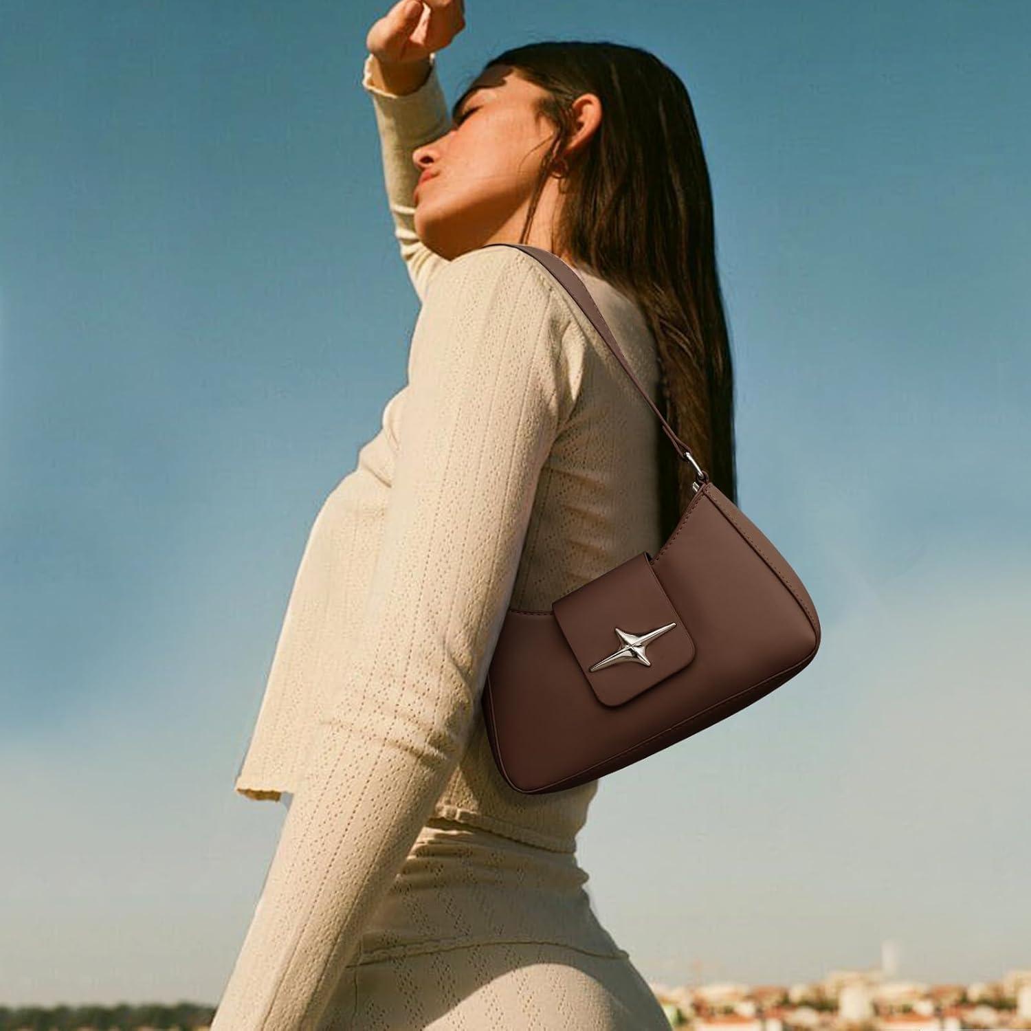 Kleine Vintage Hobo Bag Damen Schultertasche mit