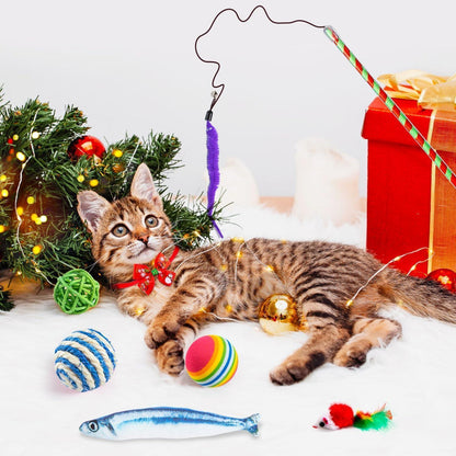 Katzen-Adventskalender 24-tlg. Interaktives Spielzeug Set