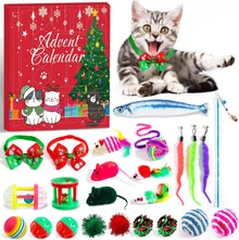 Adventskalender Katzen Interaktives Spielzeug 24-tlg. Katze Federn