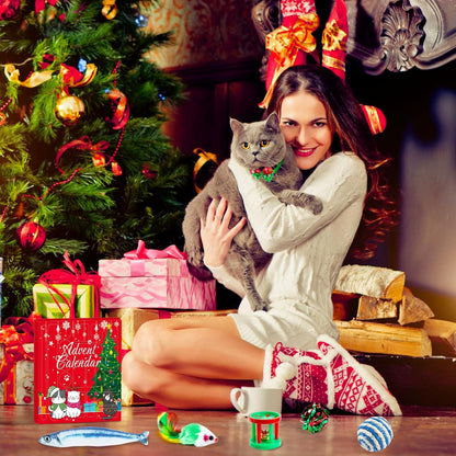 Adventskalender für Katzen, interaktives Kätzchenspielzeug