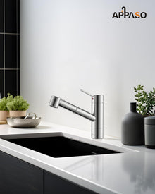 Wasserhahn Küche Ausziehbar Hochdruck mit Brause 2