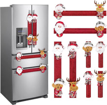 8er Set Weihnachts Kühlschrank Griffabdeckungen 38cm Vliesstoff